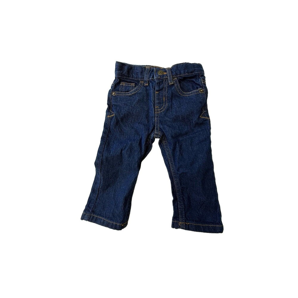Cat & Jack Baby Boys 12M Dark Wash Straight Leg Jeans Denim